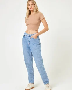Online aligrace Michelle Tilted Denim Pant Denim|Bottoms