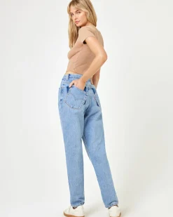 Online aligrace Michelle Tilted Denim Pant Denim|Bottoms