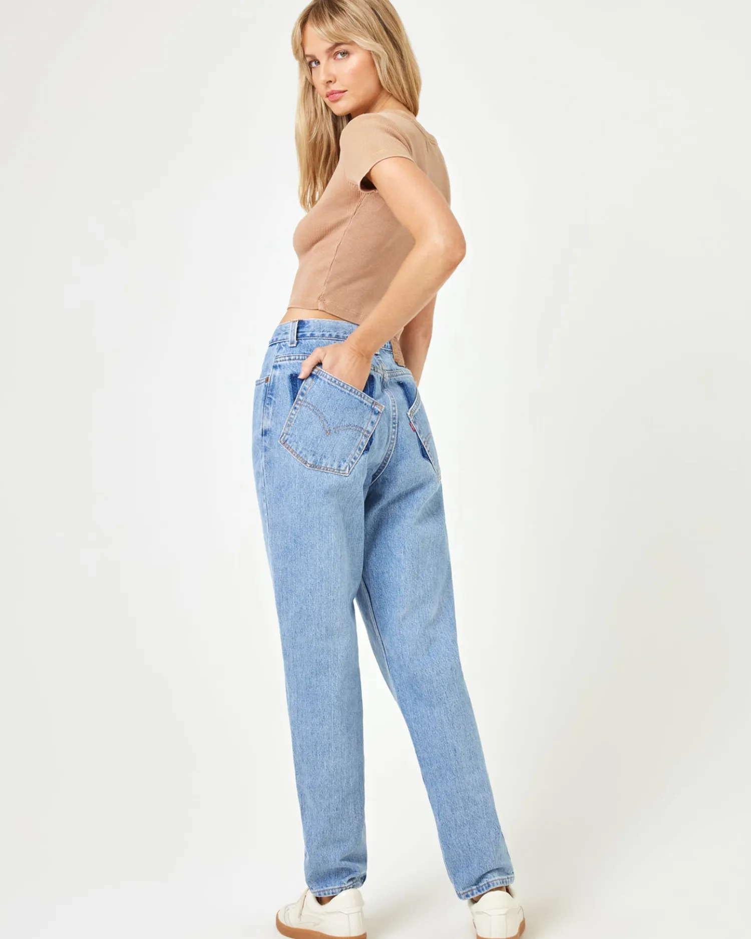 Online aligrace Michelle Tilted Denim Pant Denim|Bottoms