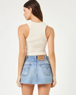 Hot aligrace Mini Skirt Denim|Bottoms