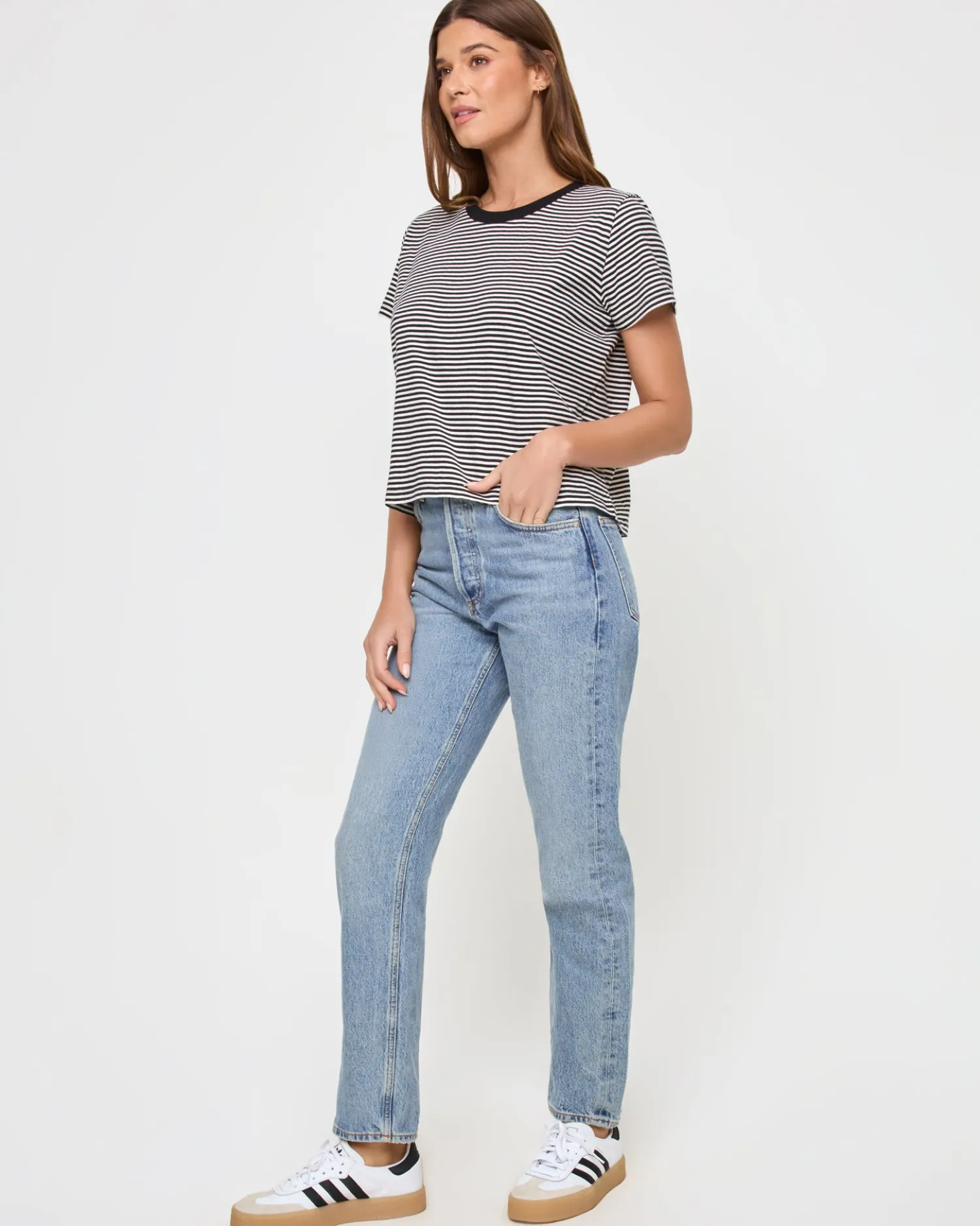 Clearance All Day Top - Black-Cream Basics|Tops