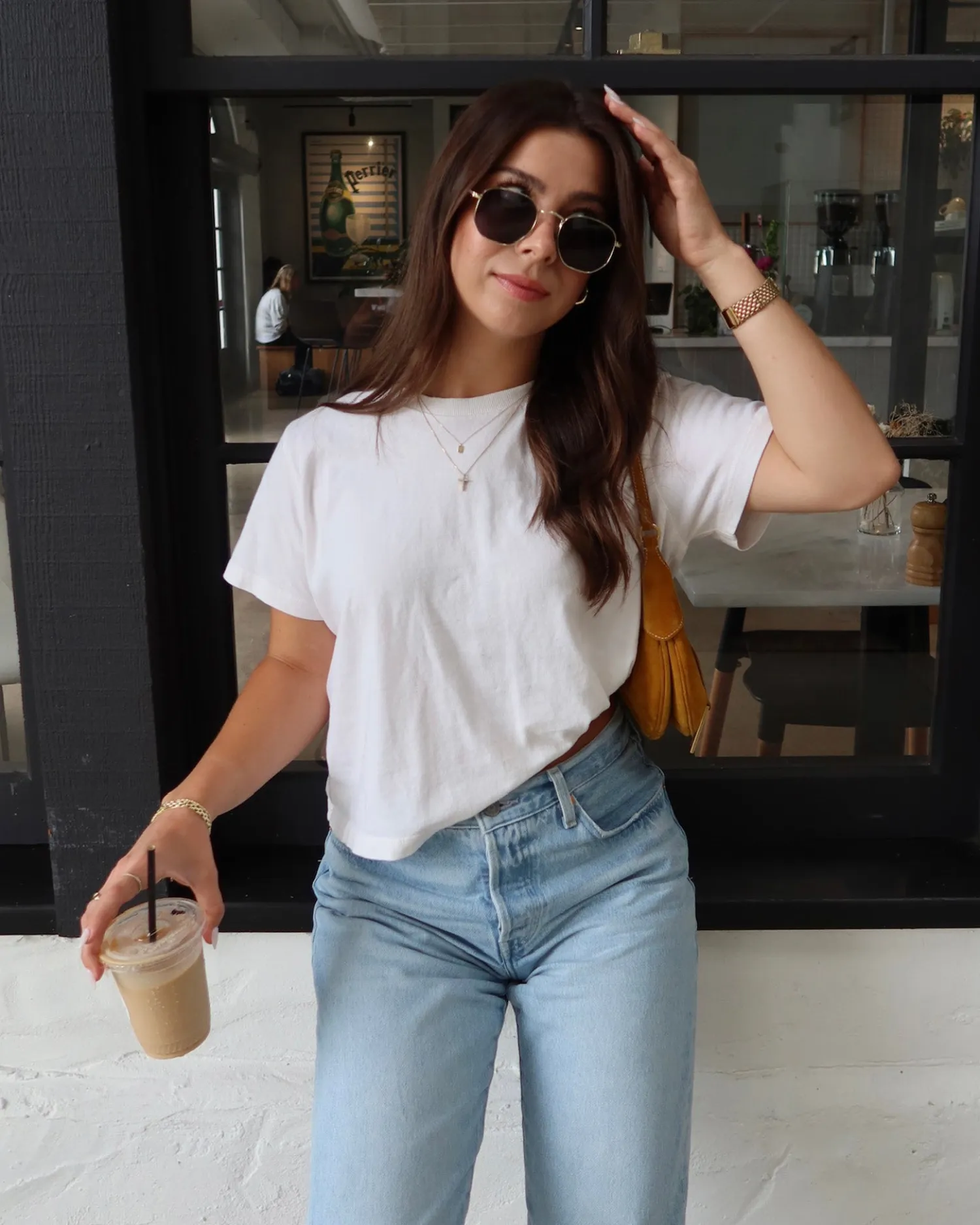 Sale All Day Top - Cream Tops|Basics