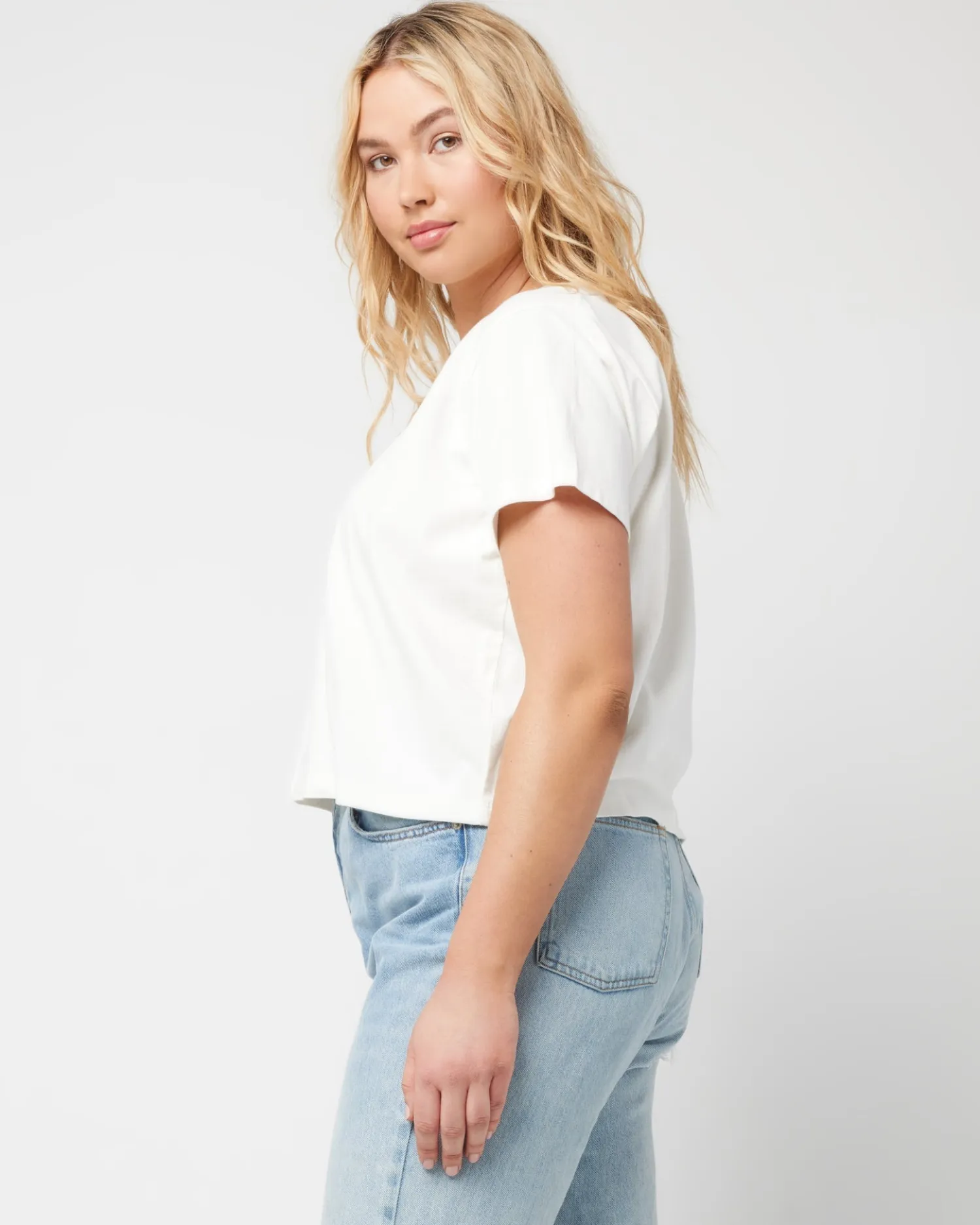 Sale All Day Top - Cream Tops|Basics