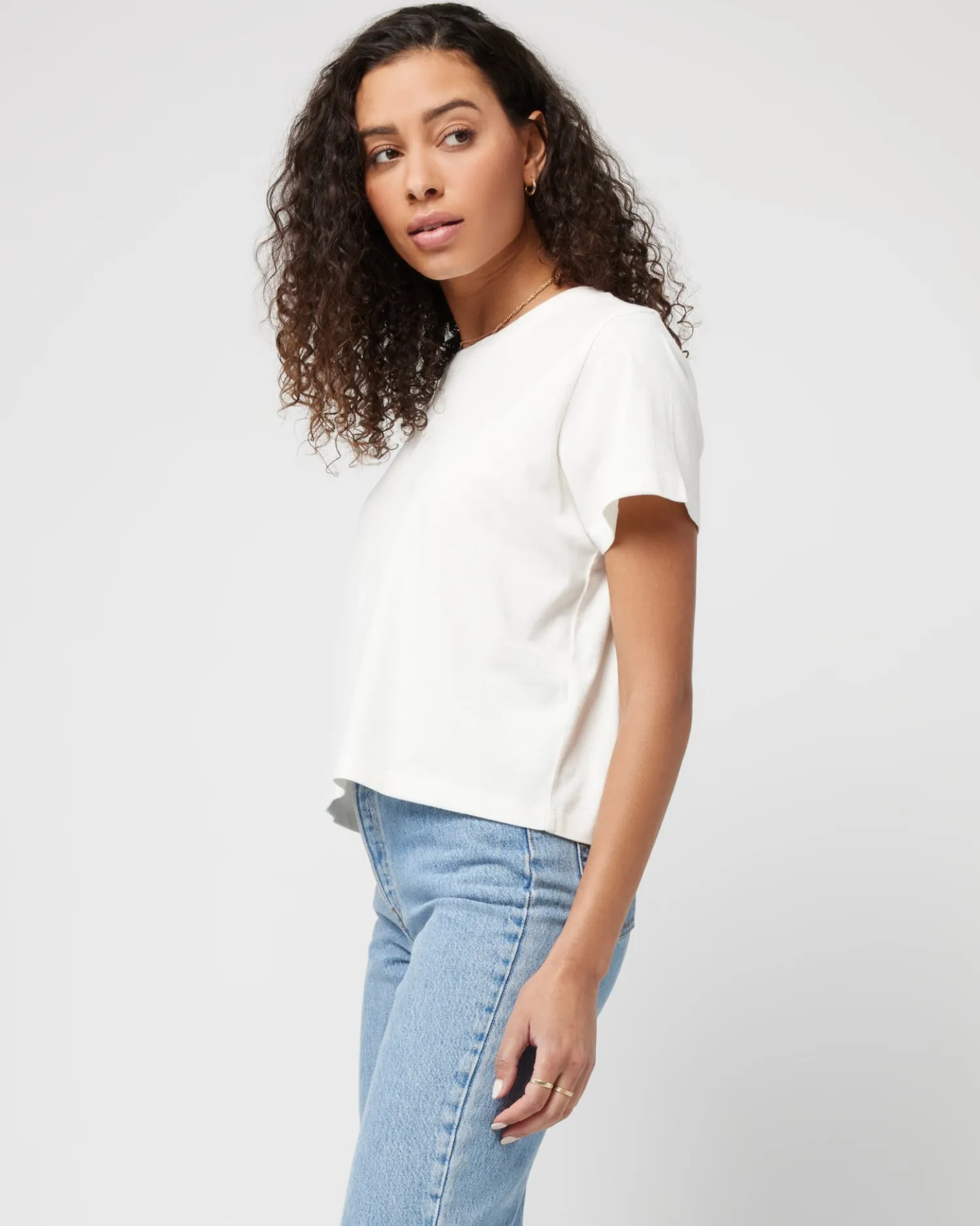 Sale All Day Top - Cream Tops|Basics