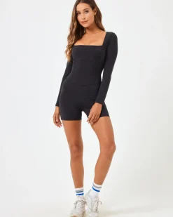 Outlet Allister Romper - Black Dresses & Jumpsuits