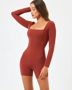 Sale Allister Romper - Umber Dresses & Jumpsuits