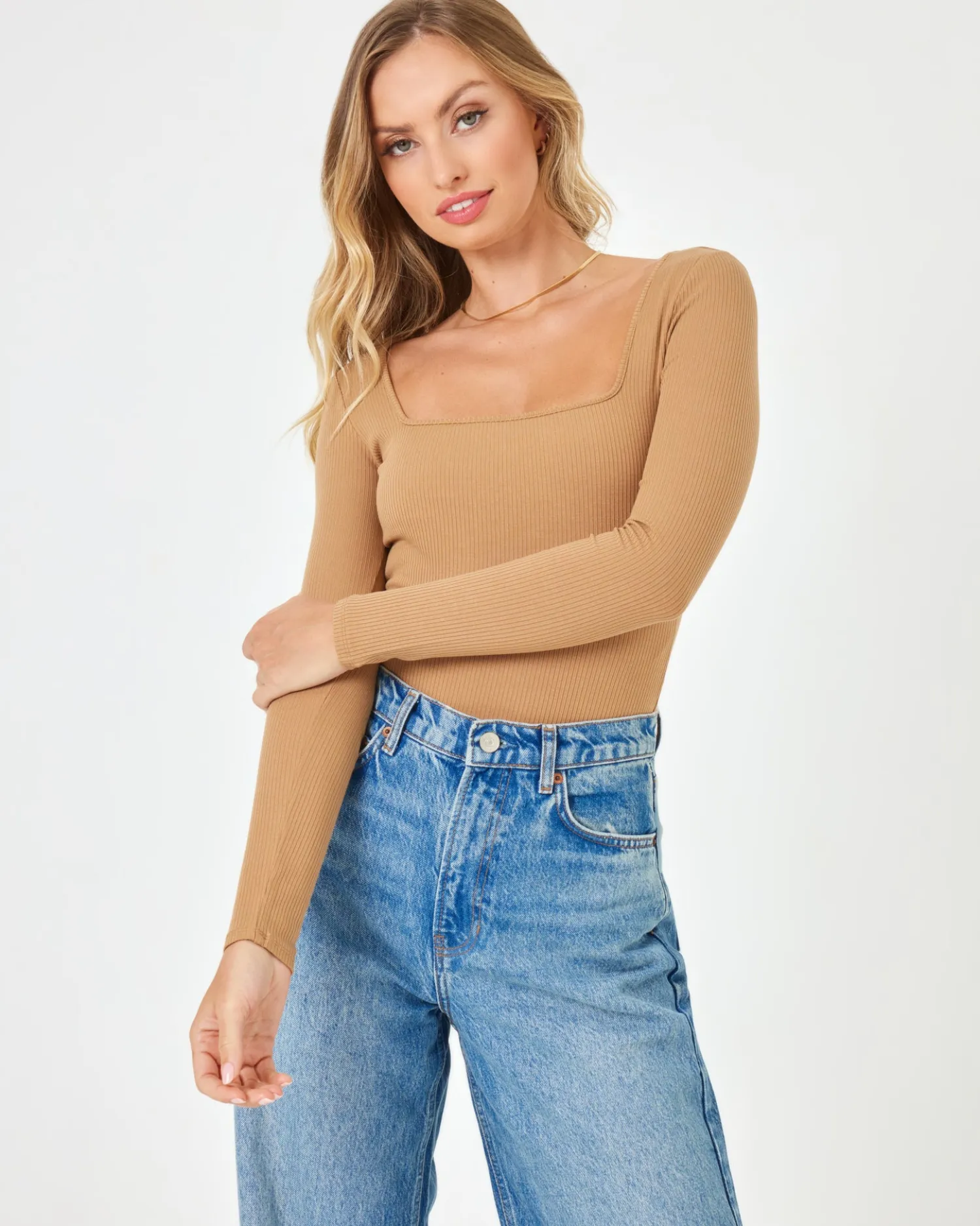 Best Amore Bodysuit - Camel Tops