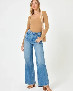 Best Amore Bodysuit - Camel Tops