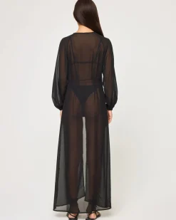 Discount Anna Cover Up - Black Cover-ups