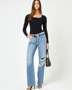 New Ashlyn Long Sleeve - Black Tops|Basics