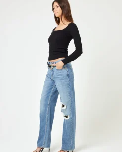 New Ashlyn Long Sleeve - Black Tops|Basics