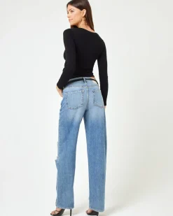 New Ashlyn Long Sleeve - Black Tops|Basics