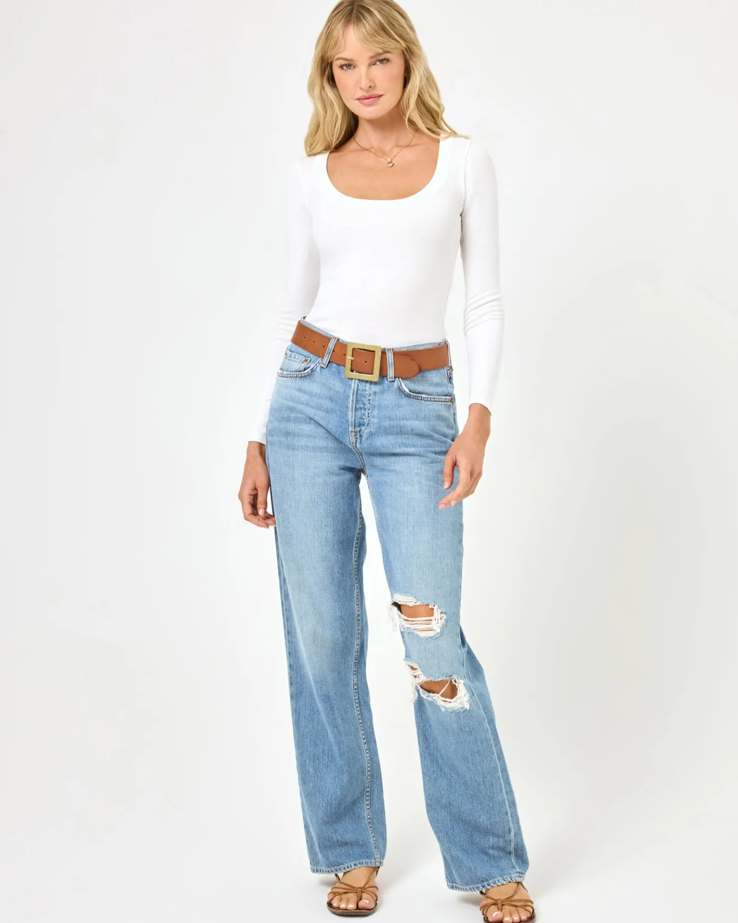 Online Ashlyn Long Sleeve - White Loungewear|Tops