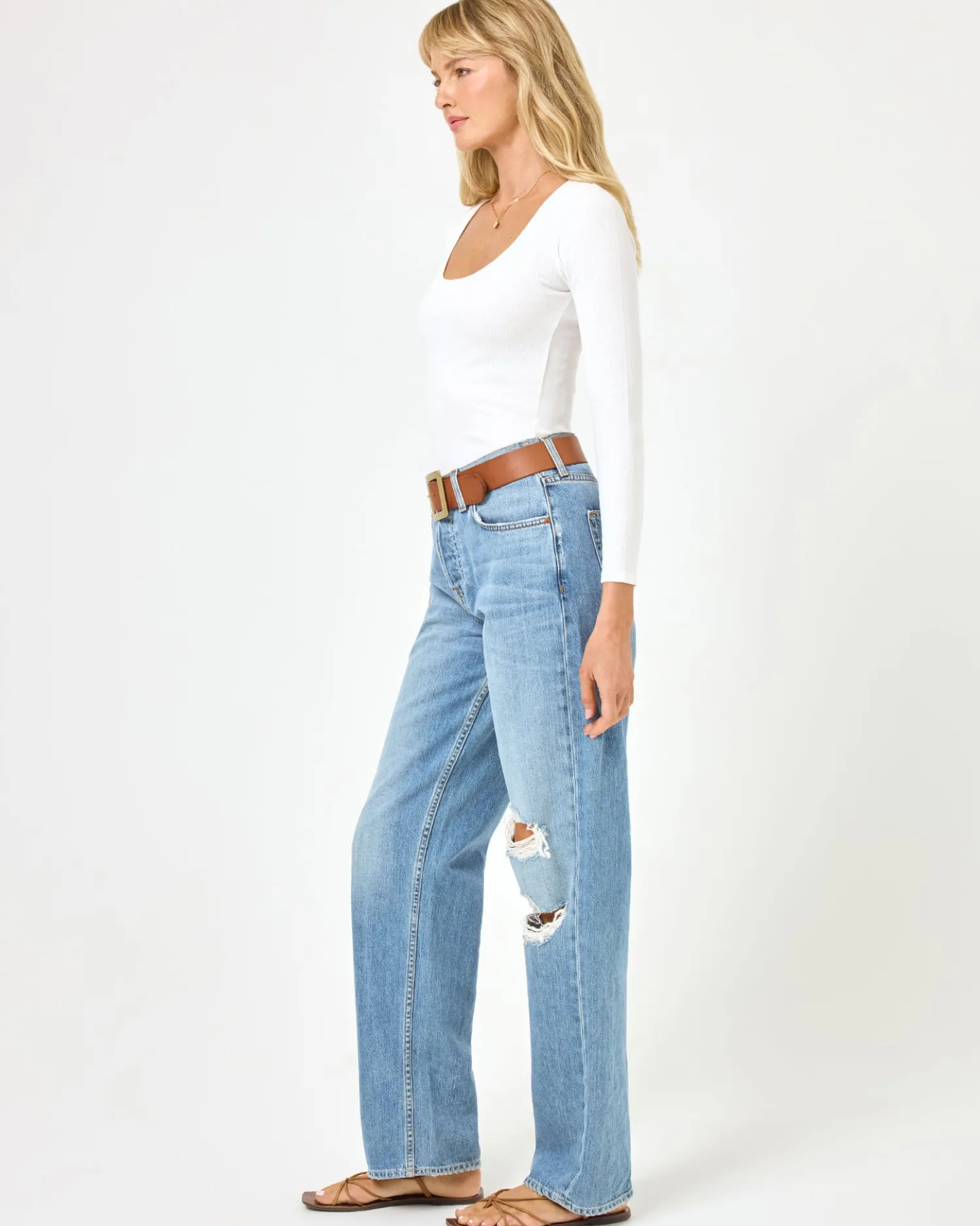 Online Ashlyn Long Sleeve - White Loungewear|Tops