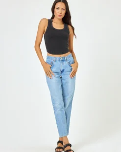 Fashion Ash Tank - Black Basics|Tops