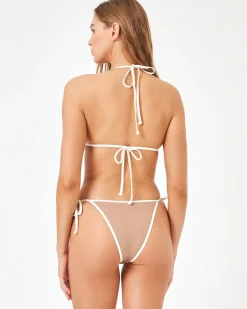 Discount Aspen Bikini Top - Saddle-Cream Triangle|Bikini Tops