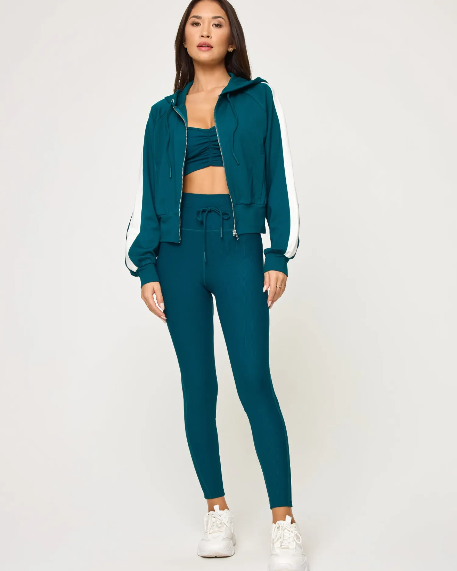 Best Back To Back Jacket - Deep Teal-Cream Jackets|Jackets