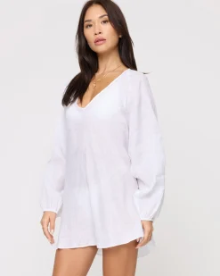 Hot Boat Trip Tunic - White Cover-ups