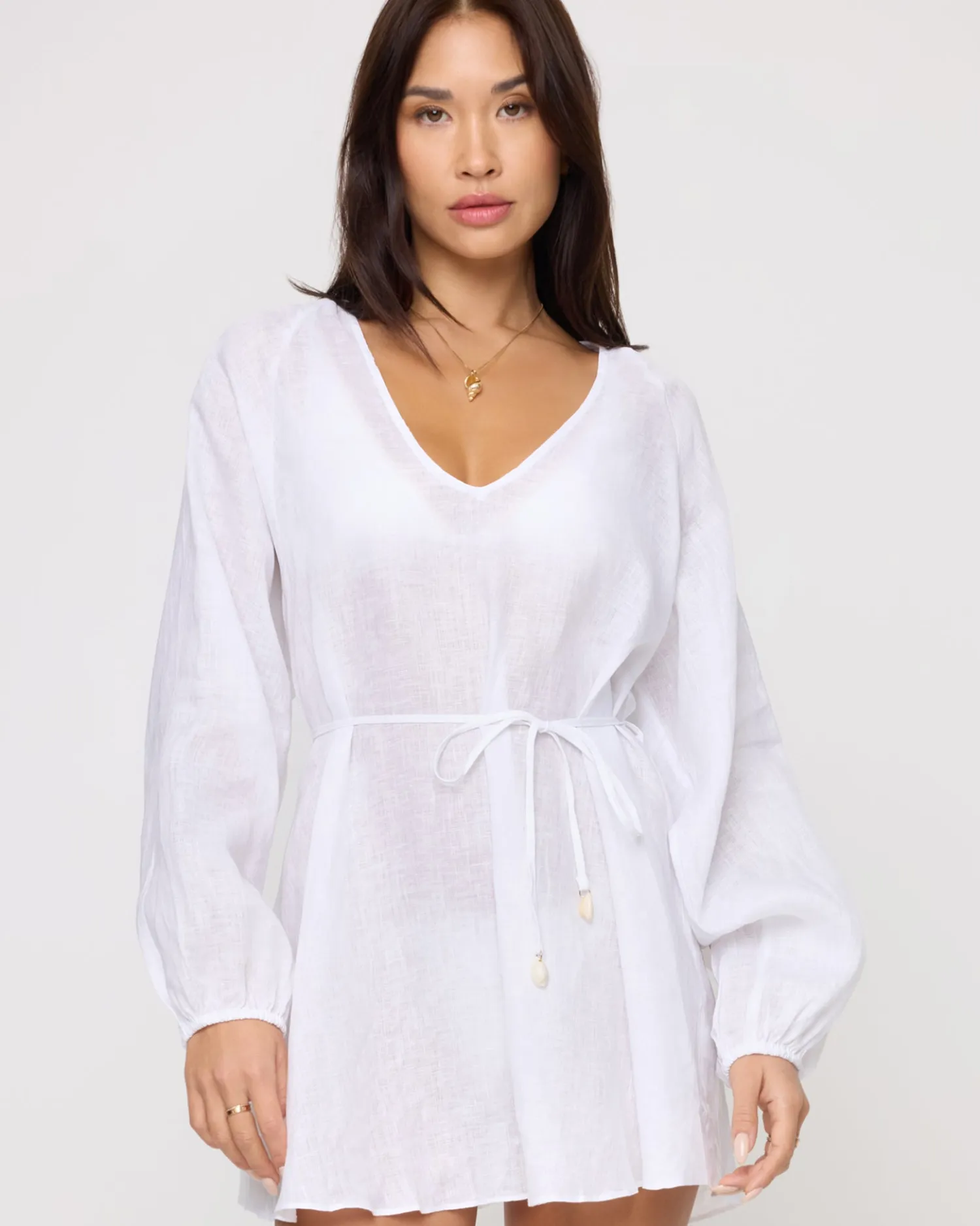Hot Boat Trip Tunic - White Cover-ups