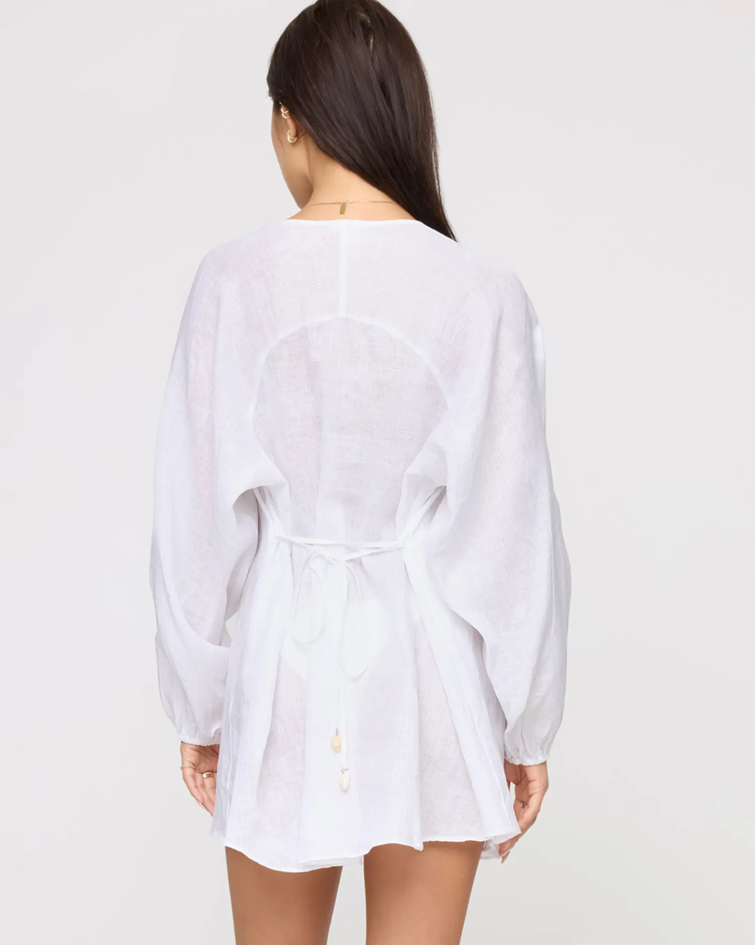 Hot Boat Trip Tunic - White Cover-ups