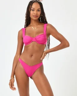 New Cabana Bikini Bottom - Bougainvillea Bitsy|Bikini Bottoms