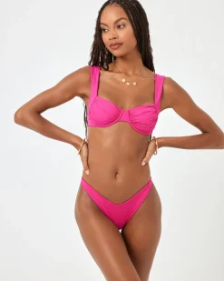 New Cabana Bikini Bottom - Bougainvillea Bitsy|Bikini Bottoms