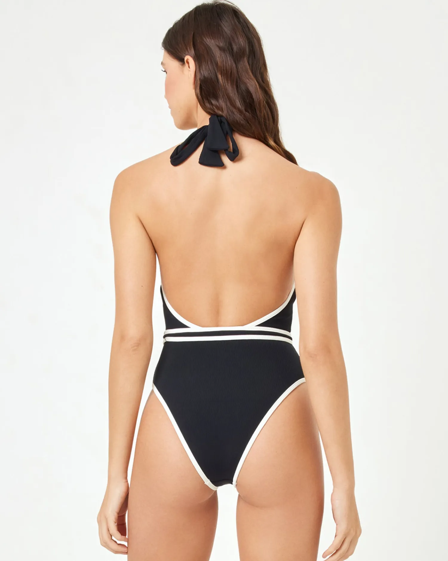 Fashion Caicos One Piece Swimsuit - Black-Cream Classic|One Pieces