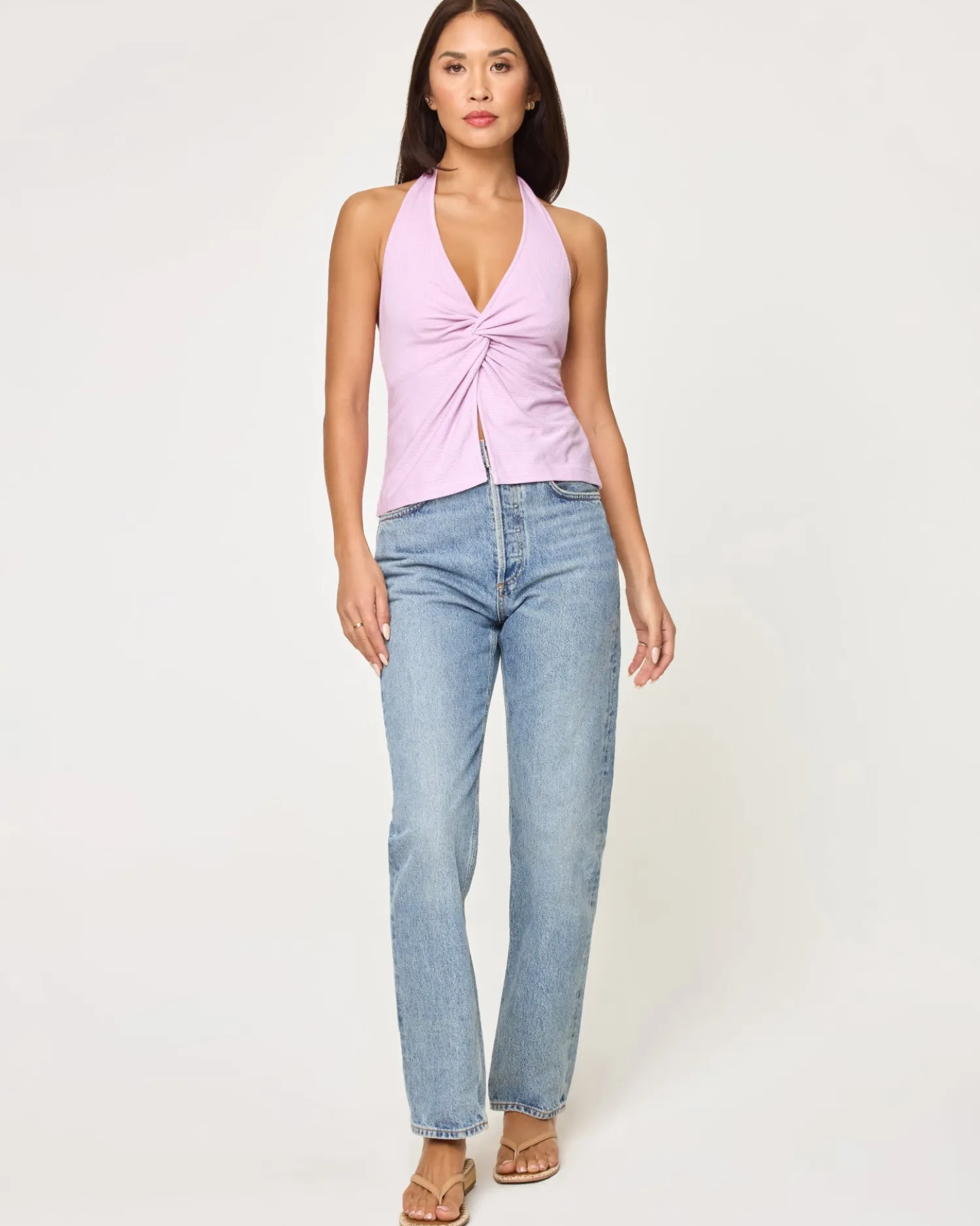 Fashion Callie Halter - Light Iris Tops
