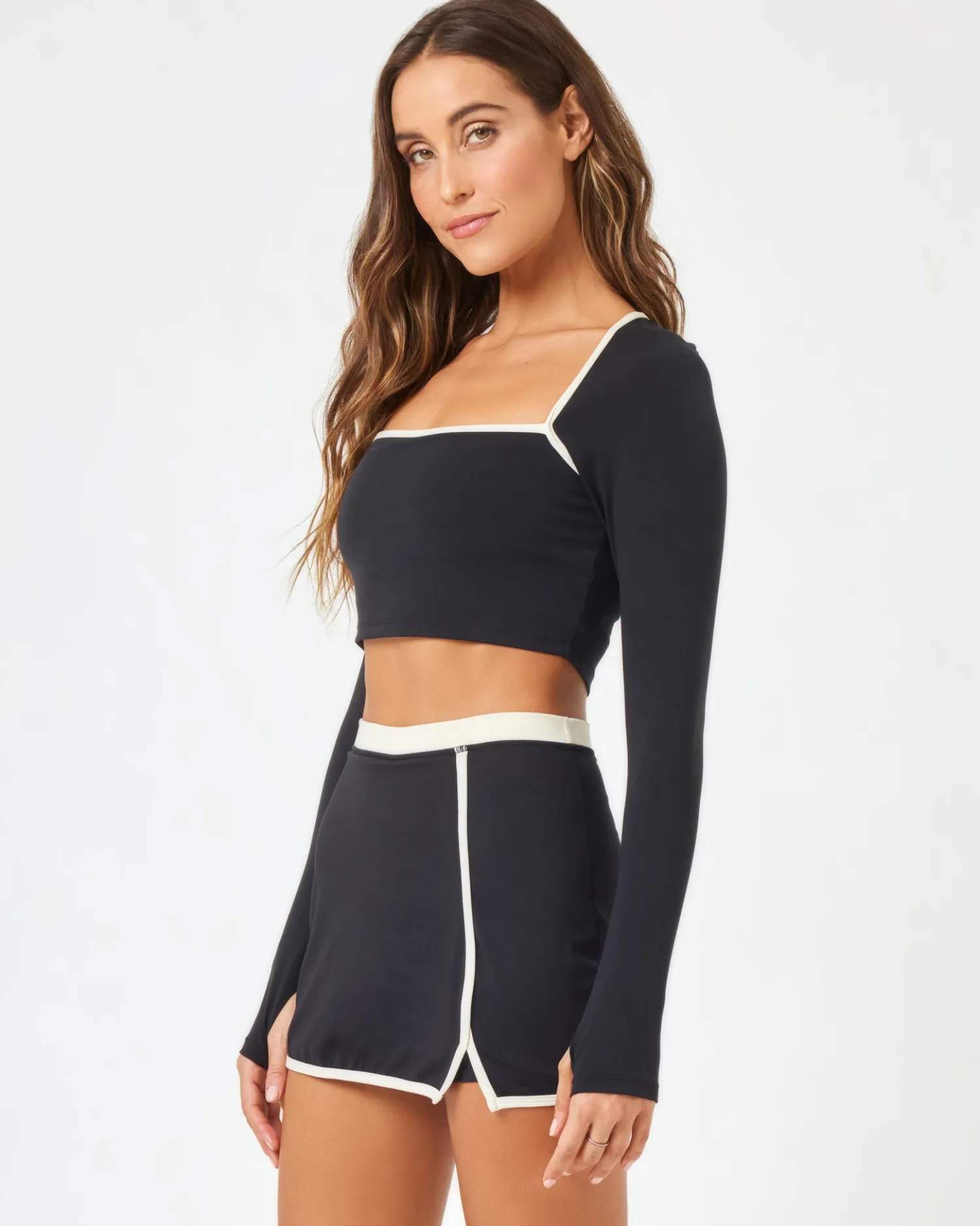 Fashion Campbell Top - Black-Cream Tops & Bras