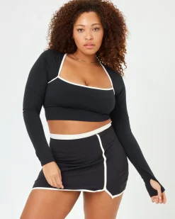 Fashion Campbell Top - Black-Cream Tops & Bras