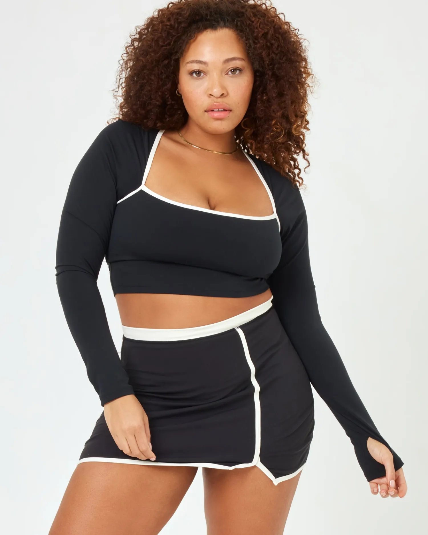 Fashion Campbell Top - Black-Cream Tops & Bras