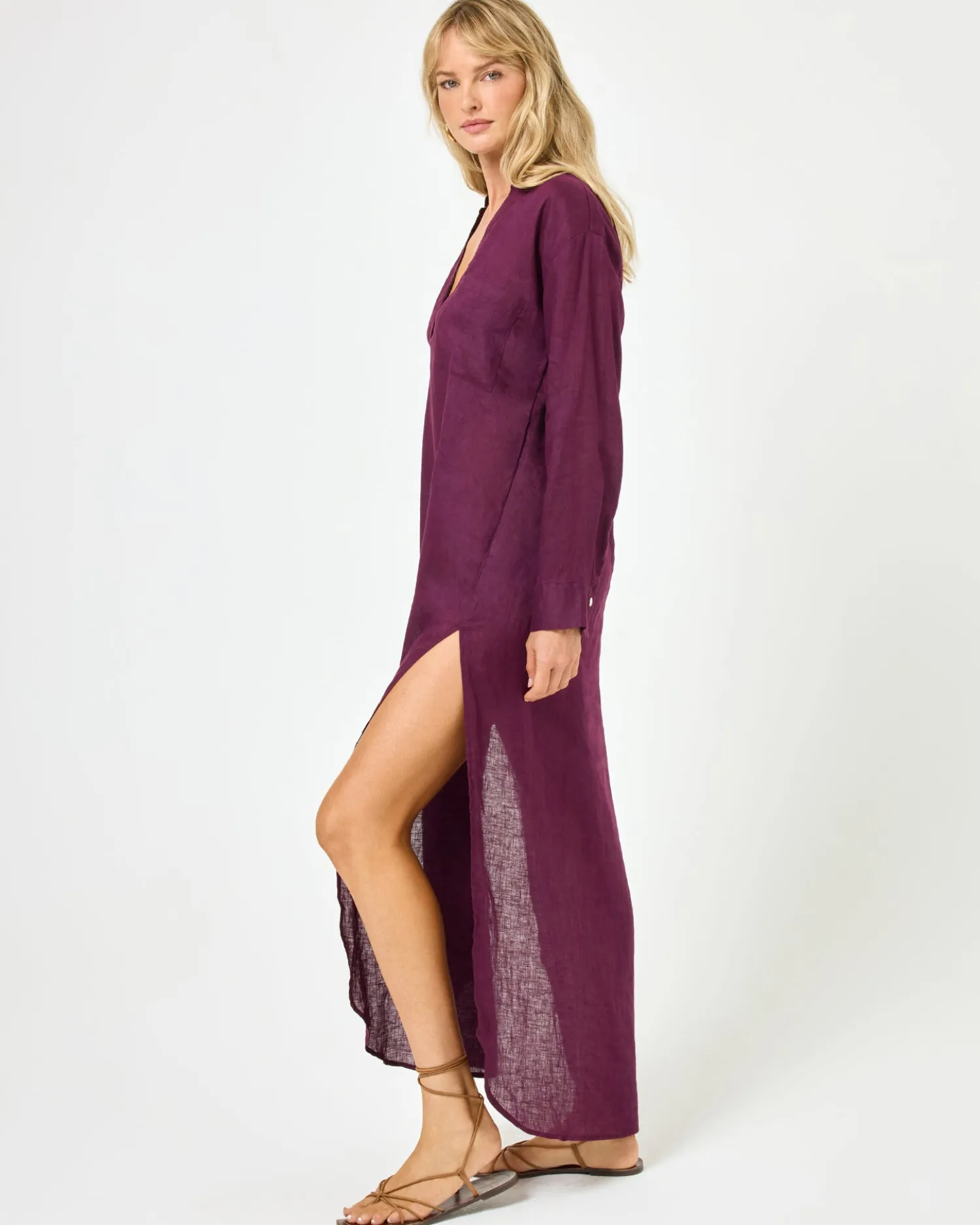 Sale Capistrano Tunic - Merlot Cover-ups