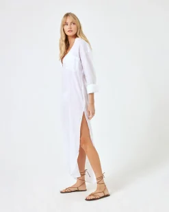 Fashion Capistrano Tunic - White Cover-ups