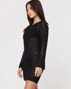 New Cleo Cover Up Dress - Black Cover-ups