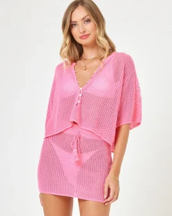 Fashion Coast Is Clear Skirt - Guava Sets|Cover-ups