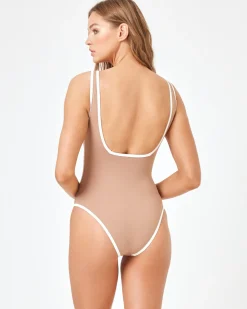 Online Coco One Piece Swimsuit - Saddle-Cream Classic|One Pieces