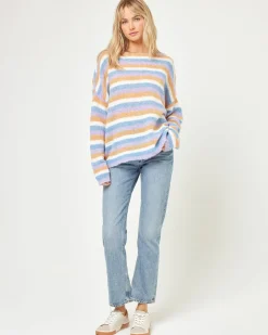 Clearance Cozy Clouds Sweater - Beautiful Skies Stripe Sweaters