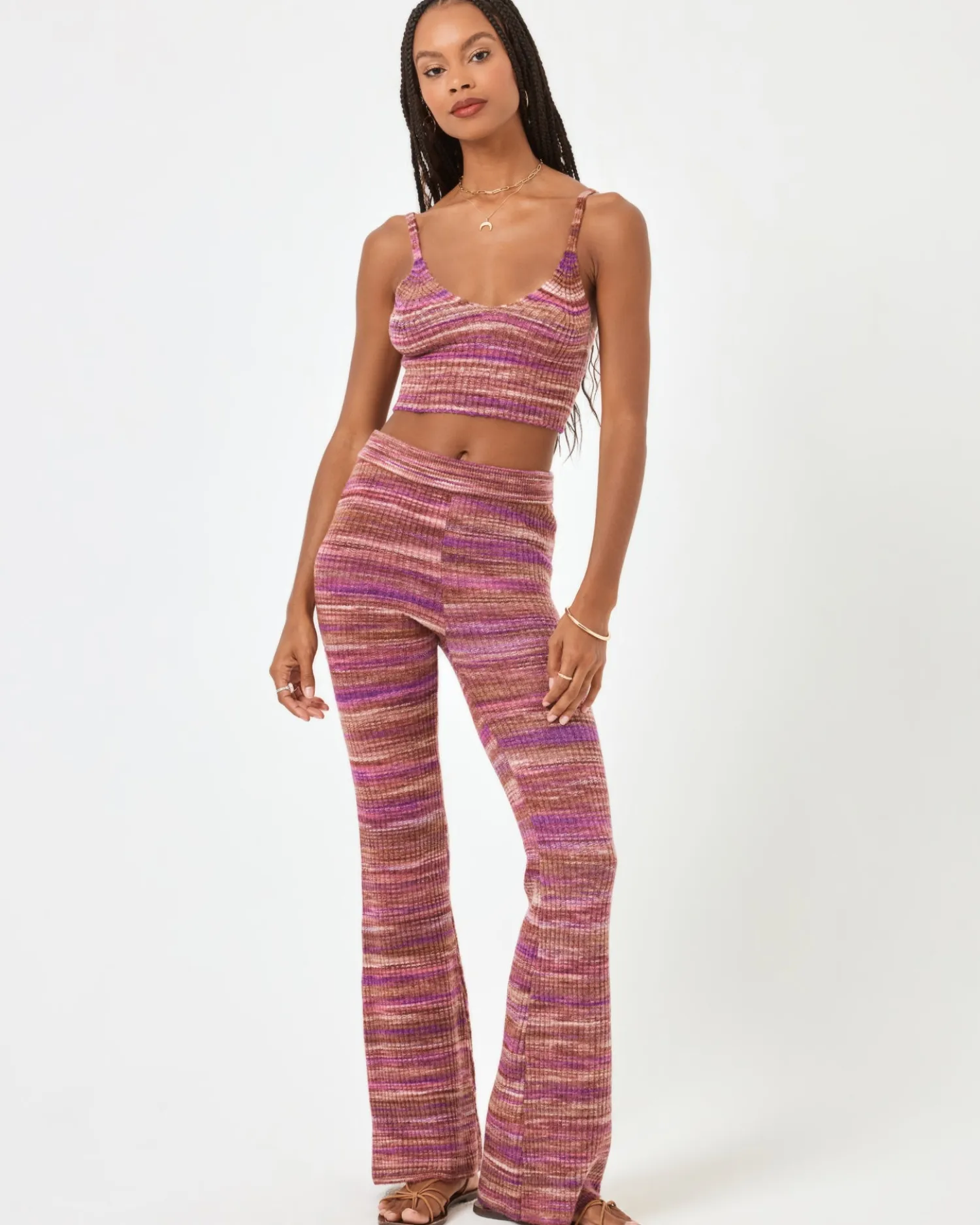 Hot Demi Top - Sundown Space Dye Sets|Loungewear