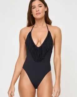 Hot Desert Days One Piece Swimsuit - Black One Pieces