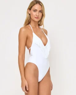 Hot Desert Days One Piece Swimsuit - White One Pieces