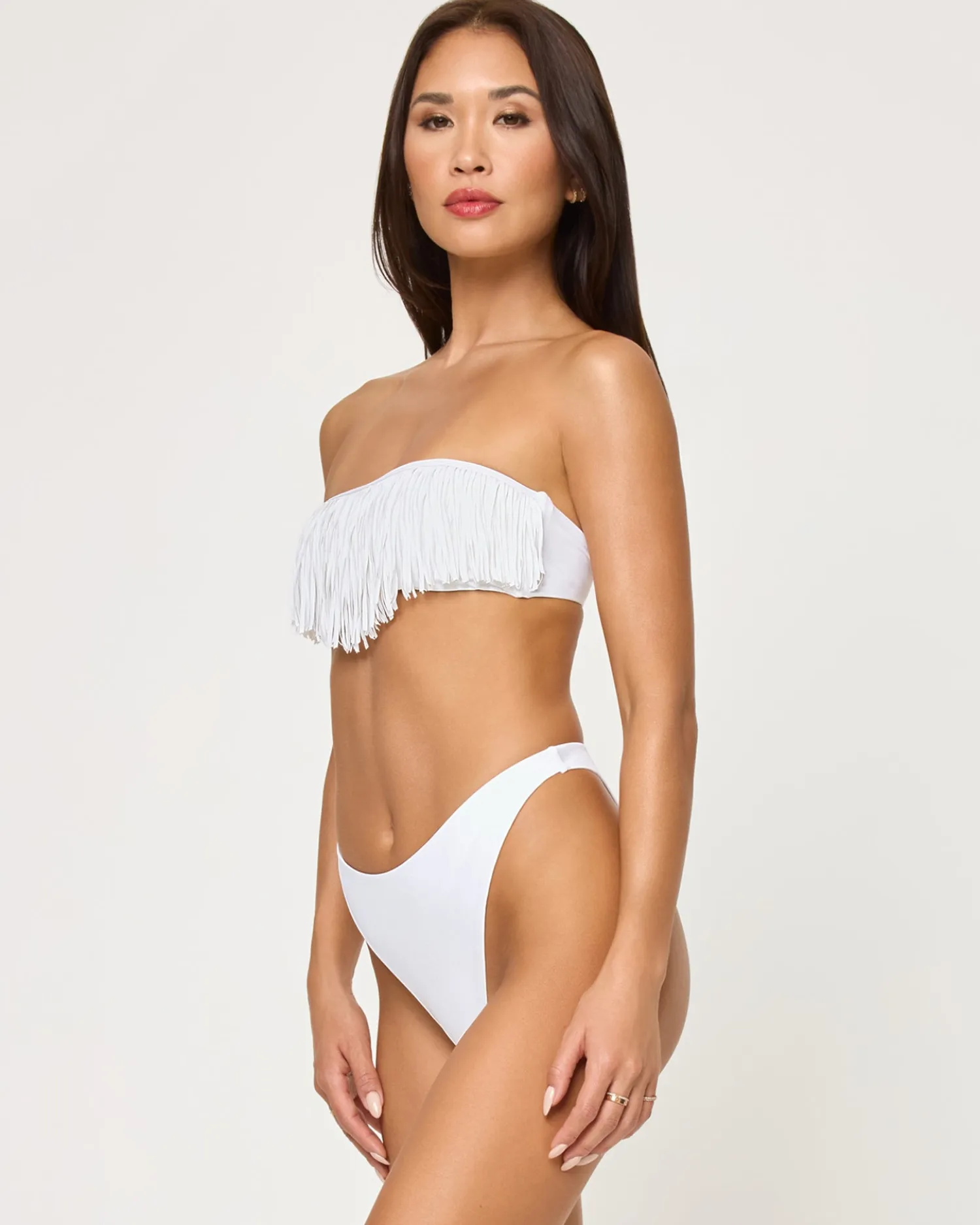 Outlet Dixie Bikini Top - White Bandeau|Bikini Tops