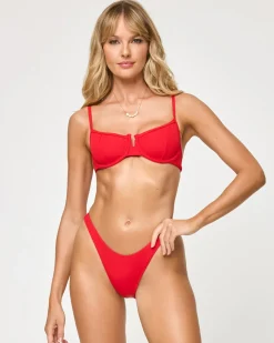 Discount Donnie Bikini Bottom - Flame Bitsy|Bikini Bottoms