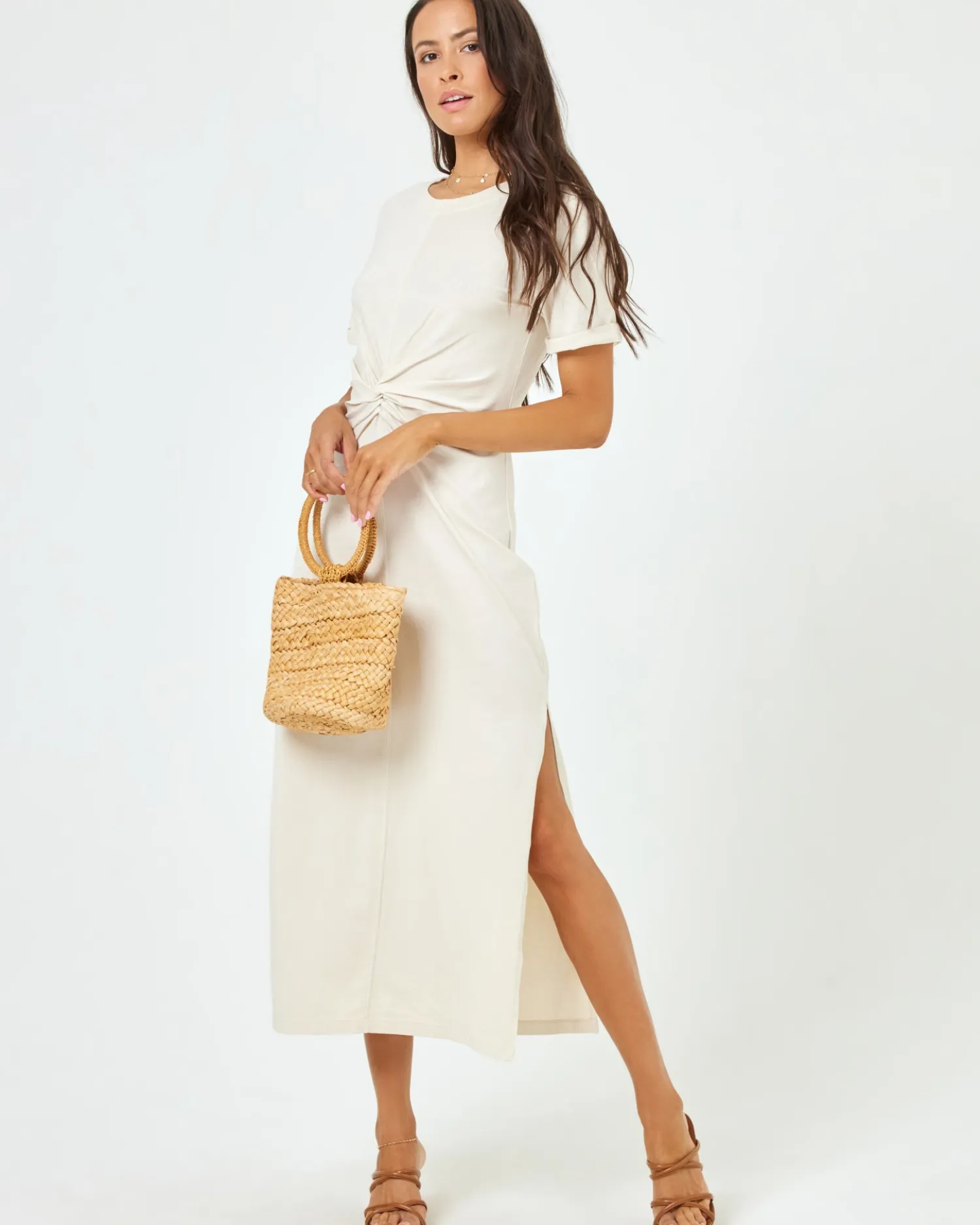 Hot Drew Dress - Cream Basics|Dresses