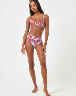 Best Eco Chic Econyl® High Tide Bikini Top - Going Tropical Bralette|Bikini Tops