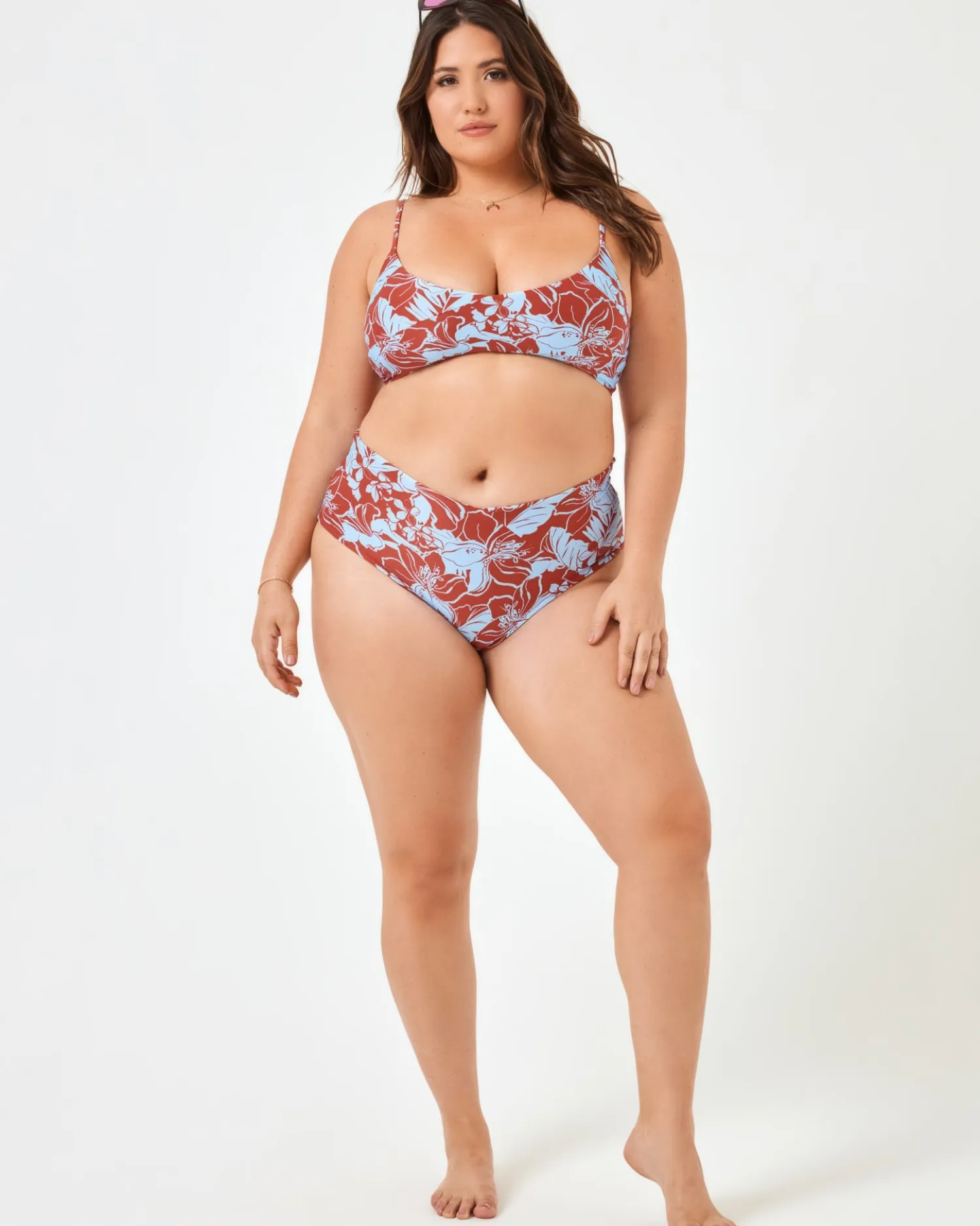 Best Eco Chic Econyl® High Tide Bikini Top - Going Tropical Bralette|Bikini Tops