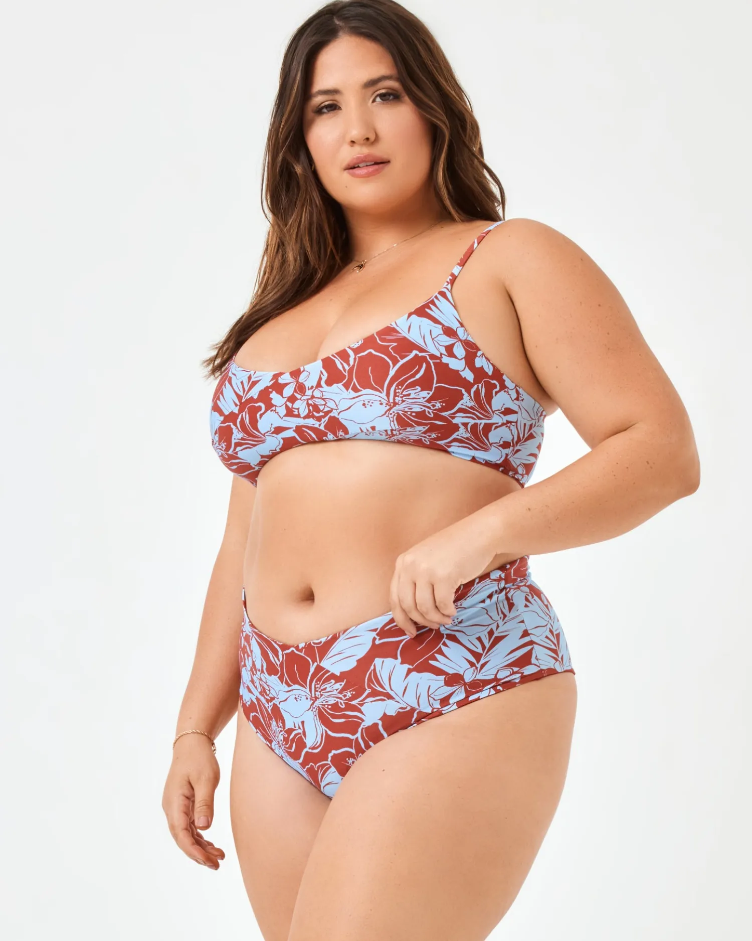 Best Eco Chic Econyl® High Tide Bikini Top - Going Tropical Bralette|Bikini Tops