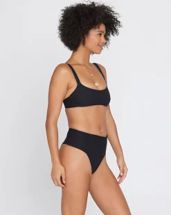Sale Eco Chic Repreve® Jess Bikini Top - Black Bralette|Bikini Tops