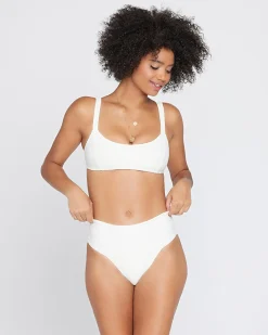Sale Eco Chic Repreve® Jess Bikini Top - Cream Bralette|Bikini Tops