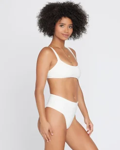 Sale Eco Chic Repreve® Jess Bikini Top - Cream Bralette|Bikini Tops