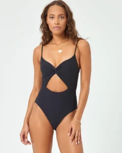 Online Eco Chic Repreve® Kyslee One Piece Swimsuit - Black Classic|One Pieces